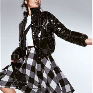 Kit + Sky Wet Look Puffer Jacket